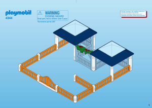 Bedienungsanleitung Playmobil set 4344 Animal Clinic Tierpflegestation mit Freigehege