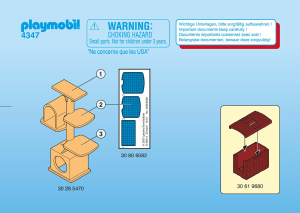 Bedienungsanleitung Playmobil set 4347 Animal Clinic Katzenbaum