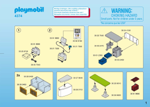 Handleiding Playmobil set 4374 Animal Clinic Meeneem dierenkliniek