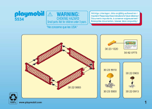 Manuale Playmobil set 5534 Animal Clinic Recinto delle tartarughe