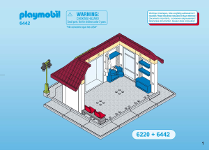 Manuale Playmobil set 6442 Animal Clinic Arredamento clinica veterinaria