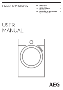 Manual AEG T8DBE942M Dryer