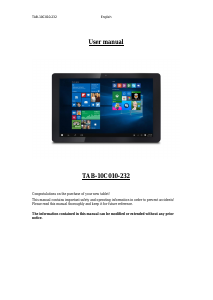 Manual Point of View TAB-10C010-232 Tablet