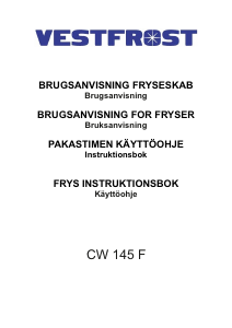 Bruksanvisning Vestfrost CW 145 F Fryser