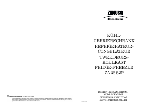 Manual Zanussi-Electrolux ZA36S3P Fridge-Freezer