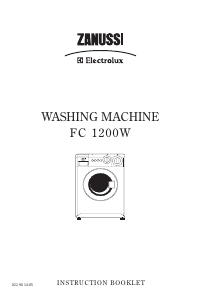 Manual Zanussi-Electrolux FC 1200 W Washing Machine