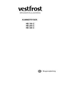 Brugsanvisning Vestfrost HB 306 C Fryser