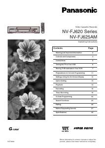 Handleiding Panasonic NV-FJ620AM Videorecorder