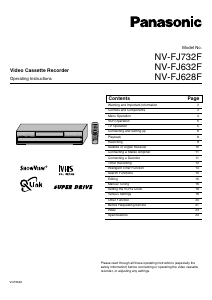Manual Panasonic NV-FJ732F Video recorder