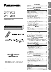 Manual Panasonic NV-FJ730B Video recorder