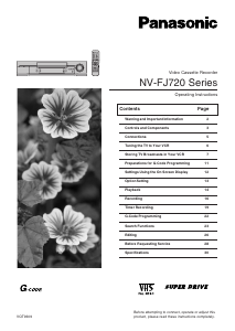 Manual Panasonic NV-FJ720AU Video recorder