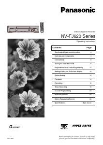 Handleiding Panasonic NV-FJ620EA Videorecorder