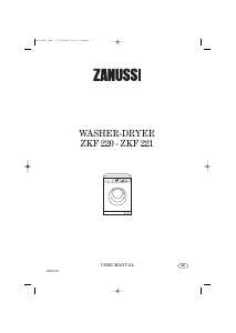 Manual Zanussi ZKF220 Washer-Dryer