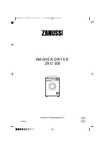 Handleiding Zanussi ZKU100 Was-droog combinatie