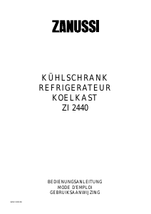 Bedienungsanleitung Zanussi ZI2440 Kühlschrank