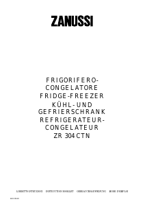 Mode d’emploi Zanussi ZR304CTN Réfrigérateur