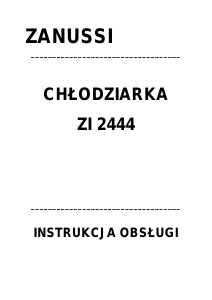 Instrukcja Zanussi ZI2444 Lodówka