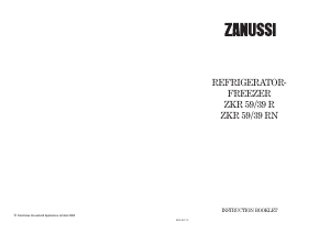 Handleiding Zanussi ZKR59/39RN Koel-vries combinatie