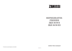 Bruksanvisning Zanussi ZKR59/39RN Kyl-frys