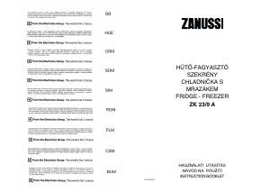 Használati útmutató Zanussi ZK23/9A Hűtő és fagyasztó