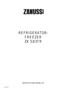 Manual Zanussi ZK53/37R Fridge-Freezer