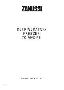 Manual Zanussi ZK56/48R Fridge-Freezer