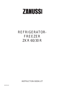 Bruksanvisning Zanussi ZKR60/30R Kyl-frys