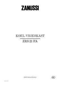 Handleiding Zanussi ZRS21FA Koel-vries combinatie