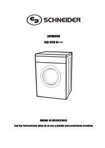 Manual de uso Schneider SLA 8150 Lavadora