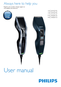 Kullanım kılavuzu Philips HC5410 Saç kesme makinesi