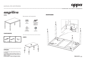 Mode d’emploi Oppa ANGELICA Table de salle à manger