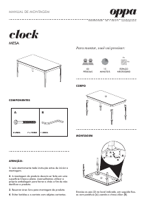 Manual Oppa CLOCK Masă bucătărie