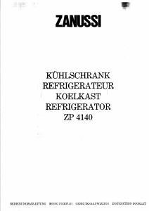 Mode d’emploi Zanussi ZP4140 Réfrigérateur