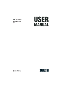 Manual Zanussi ZMW62FMMXA Microwave