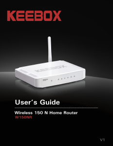 Handleiding Keebox W150NR Router