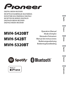 Manual de uso Pioneer MVH-S420BT Radio para coche