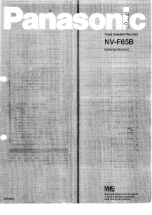 Handleiding Panasonic NV-F65B Videorecorder