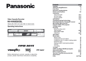 Manual Panasonic NV-HV60EB Video recorder