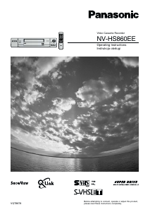 Manual Panasonic NV-HS860EE Video recorder