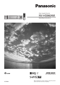 Manual Panasonic NV-HS960AM Video recorder