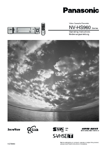 Manual Panasonic NV-HS960ECS Video recorder