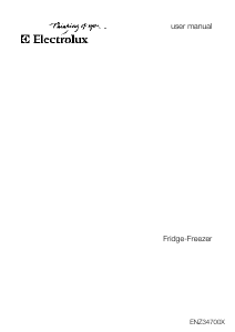 Manual Electrolux ENZ34700X Fridge-Freezer