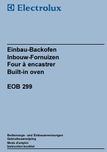 Bedienungsanleitung Electrolux EOB299X Backofen