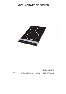 Manual de uso Electrolux EHY3564U Placa