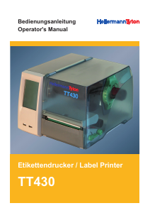 Bedienungsanleitung HellermannTyton TT 430 Etikettendrucker