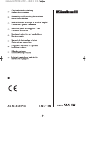 Bedienungsanleitung Einhell GH-PM 56 S HW Rasenmäher