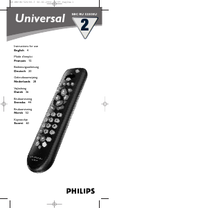 Handleiding Philips SBC RU 520 Afstandsbediening