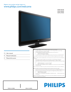 Mode d’emploi Philips 32PFL3504D Téléviseur LED