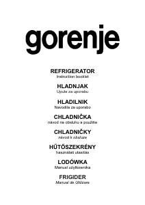 Priročnik Gorenje R30914AW Hladilnik