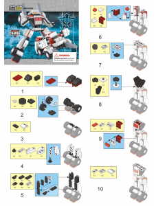 Manual Sluban set M38-B0382 Space White robot